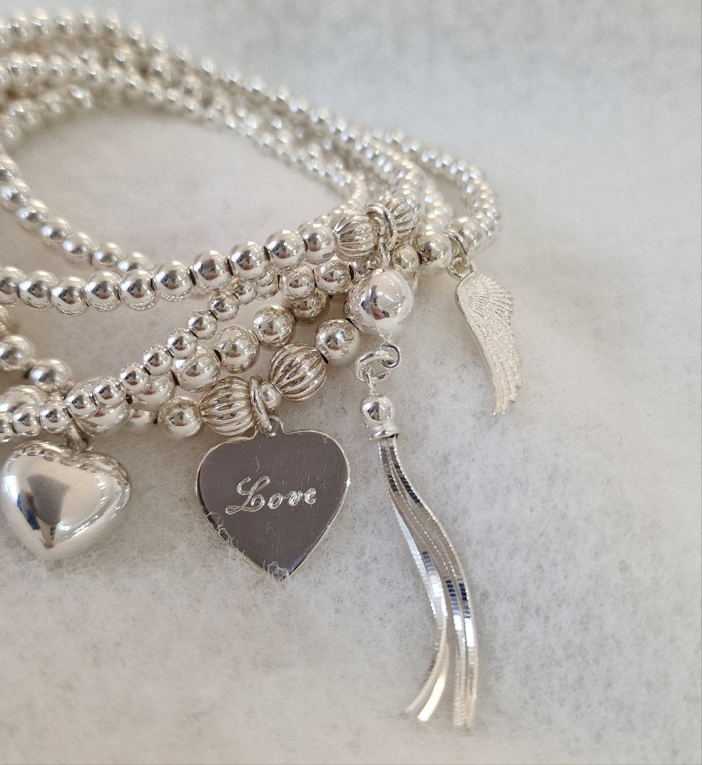 Personalised Heart Bracelet