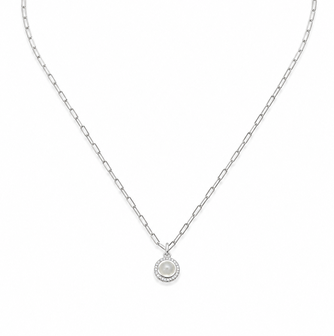 Sparkle Disc Trace Necklace