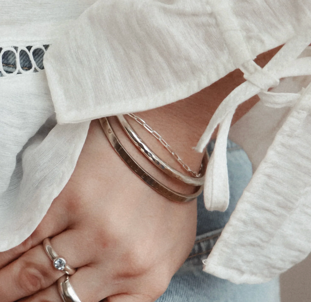 Hammered Stacking Bangle