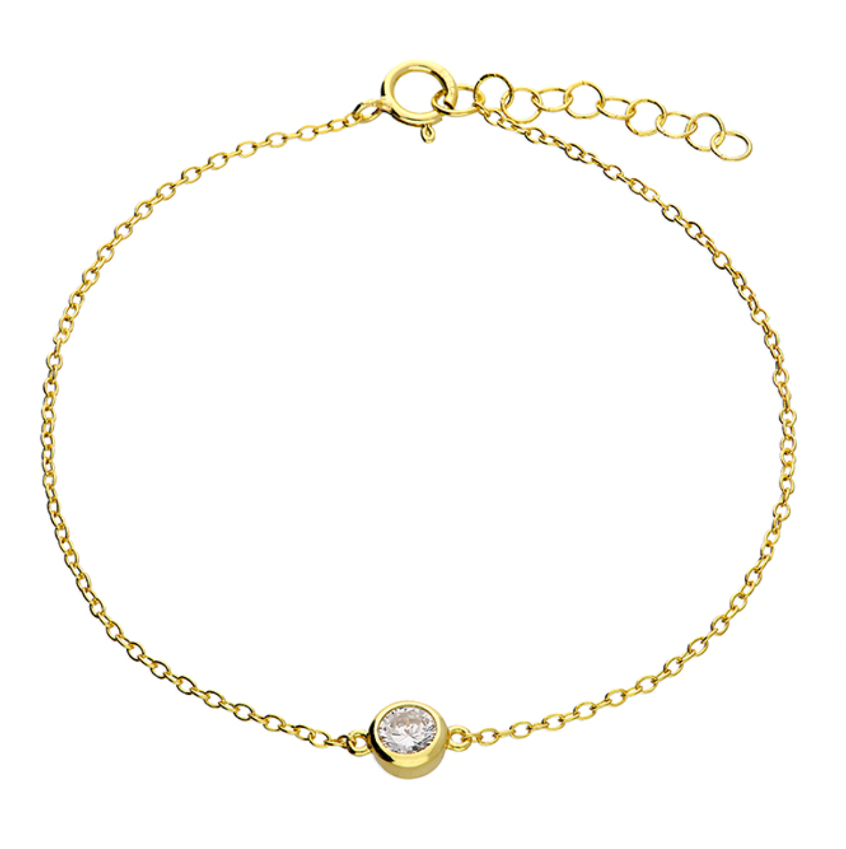 Solitaire Stacking Bracelet