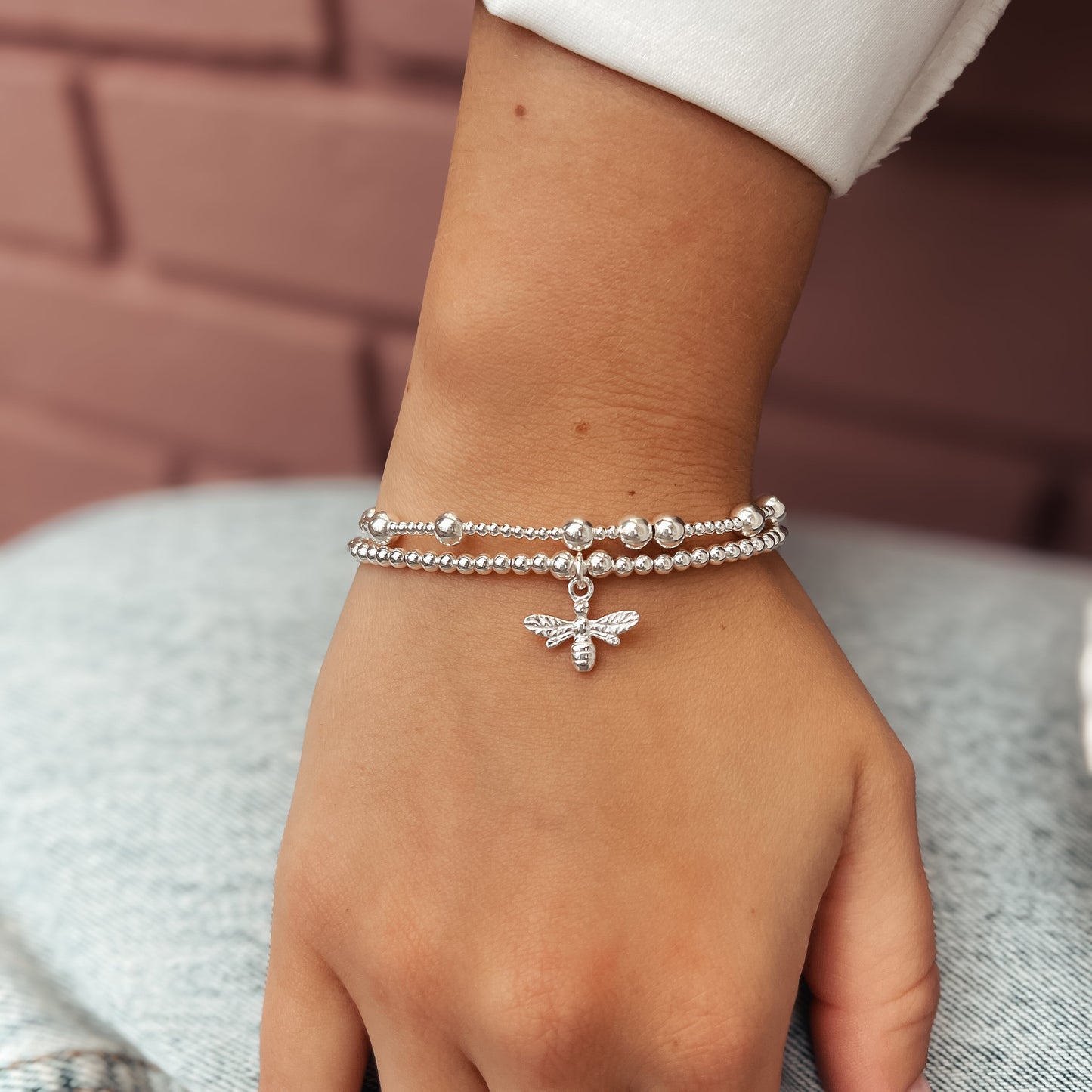 Bumble Bee Silver Bracelet