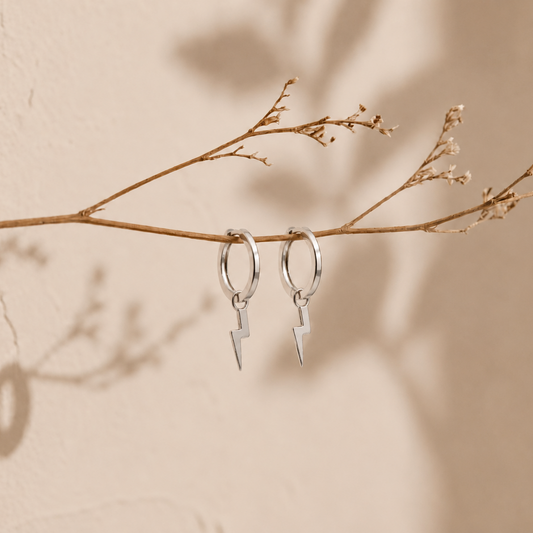Lightning Bolt Hoops