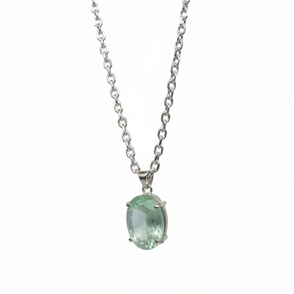 Aquamarine Cable Chain Necklace