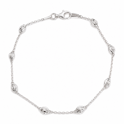 Diamond Cut Oval Bracelet