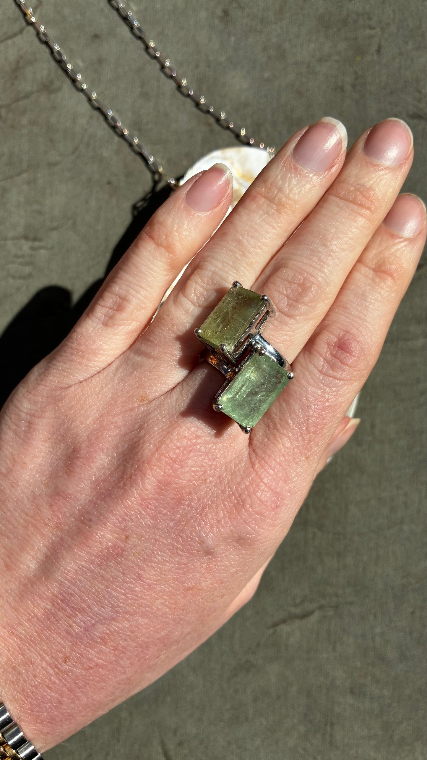 Aquamarine Treasure Ring
