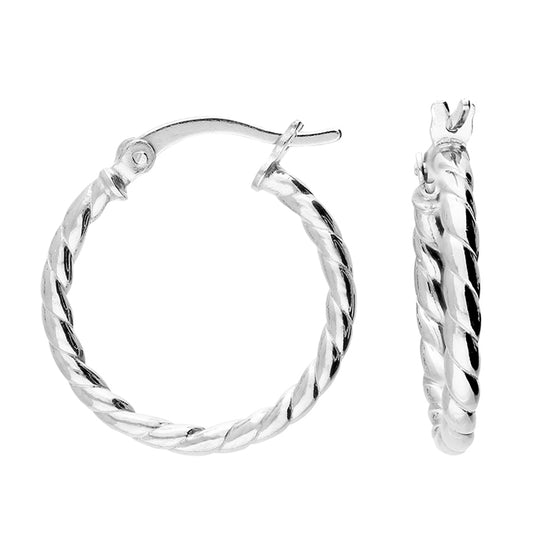 Soft Twist Hoops