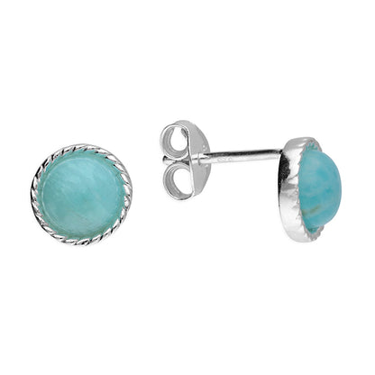 Amazonite Twist Studs
