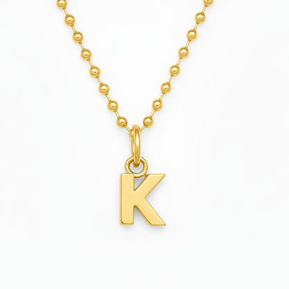Birthstone Initial Necklace