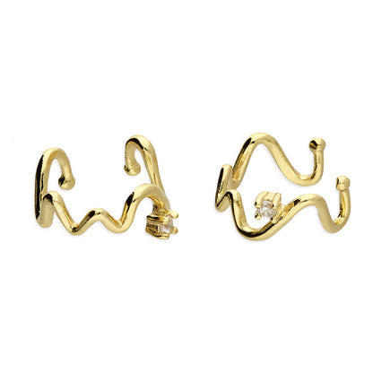 Wave Cz Ear Cuff