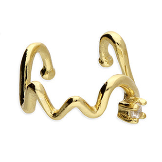 Wave Cz Ear Cuff