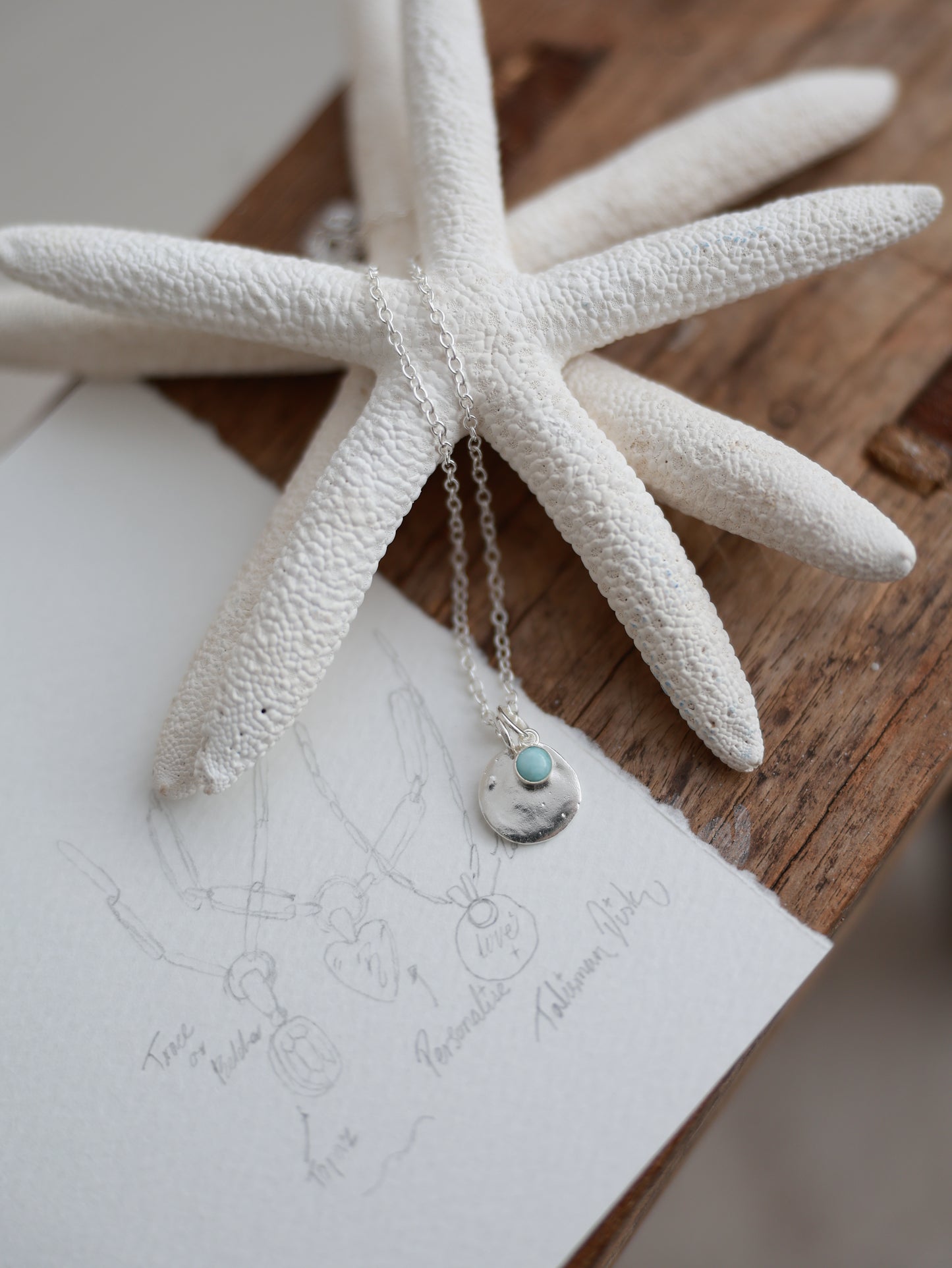 Larimar Talisman Necklace