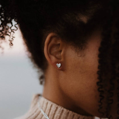 Teeny Heart Studs