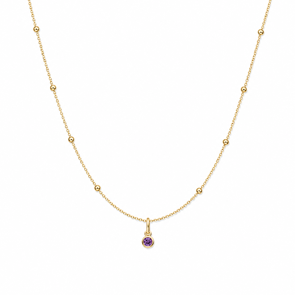 Satellite Birthstone Necklace