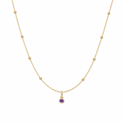 Satellite Birthstone Necklace