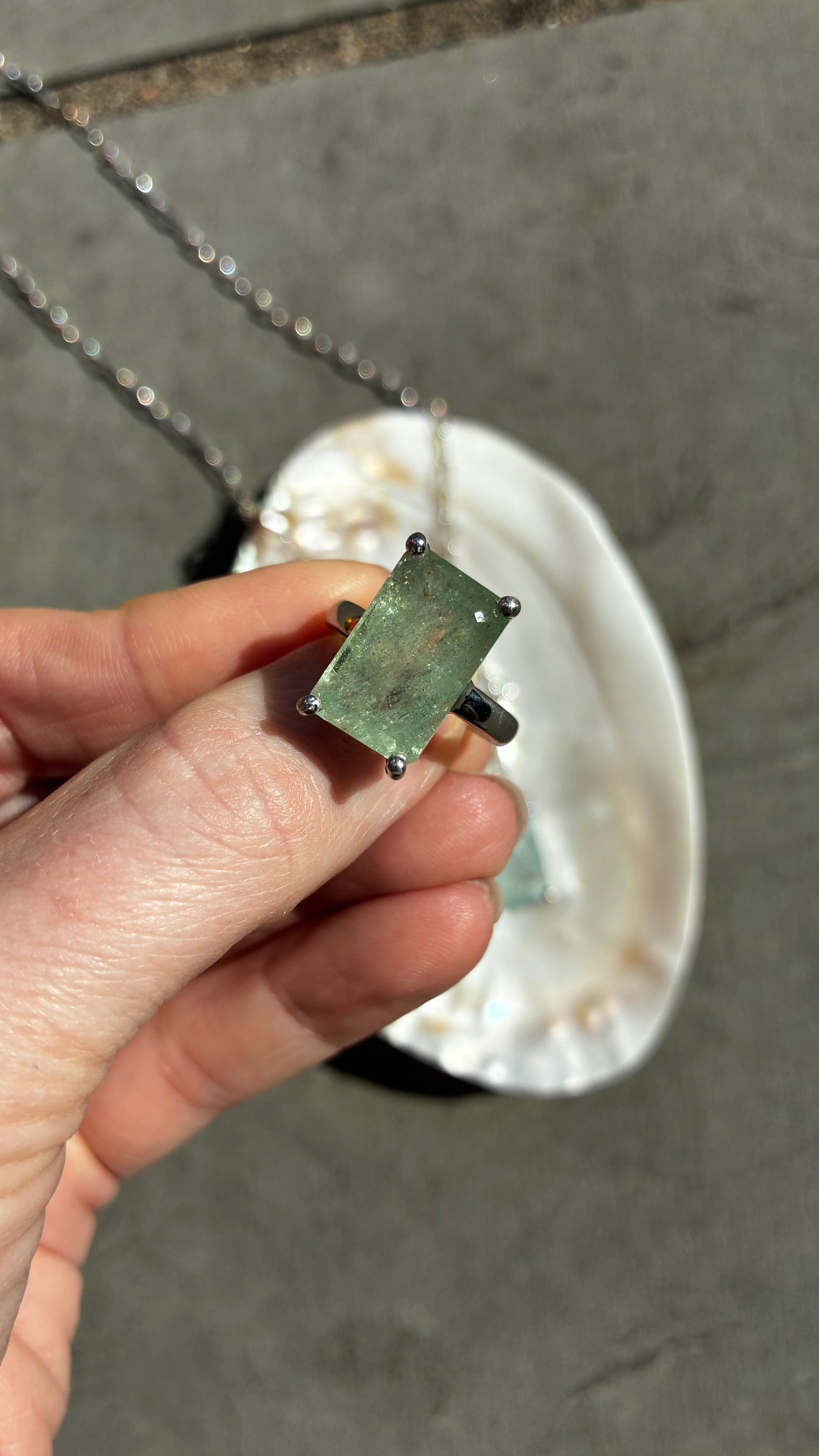 Aquamarine Treasure Ring