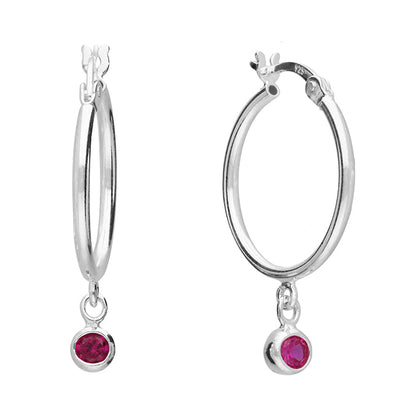 Birthstone Hoops