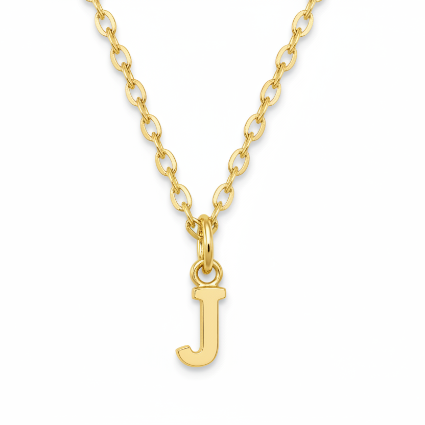 Birthstone Initial Necklace