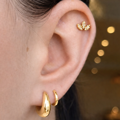 Leaf Cartilage Stud