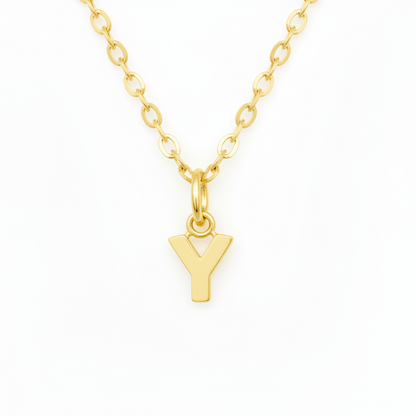 Birthstone Initial Necklace