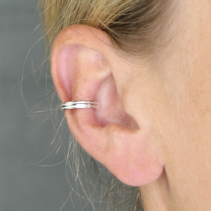Ribbed Trio Ear Cuff