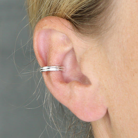 Ribbed Trio Ear Cuff