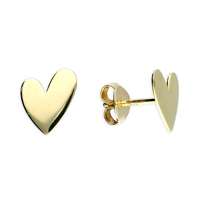 Asymmetrical Heart Studs
