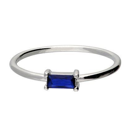 Baguette Sapphire Ring