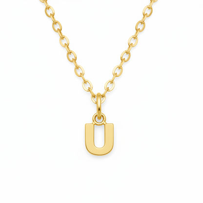 Birthstone Initial Necklace