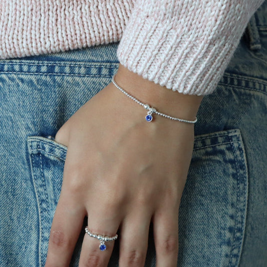 Birthstone Beaded Bracelet