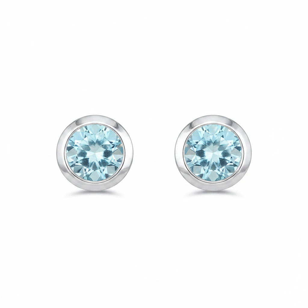 Blue Topaz Studs