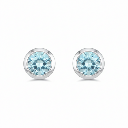 Blue Topaz Studs