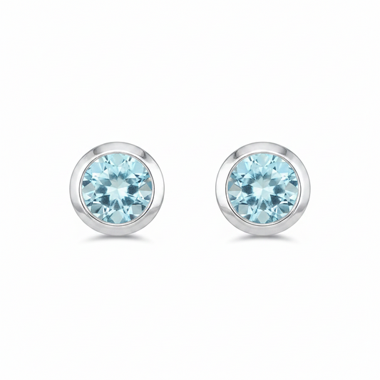 Blue Topaz Studs