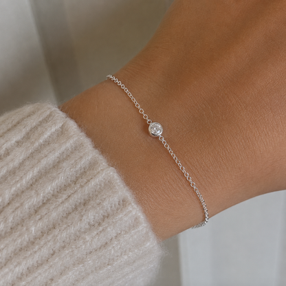 Solitaire Stacking Bracelet