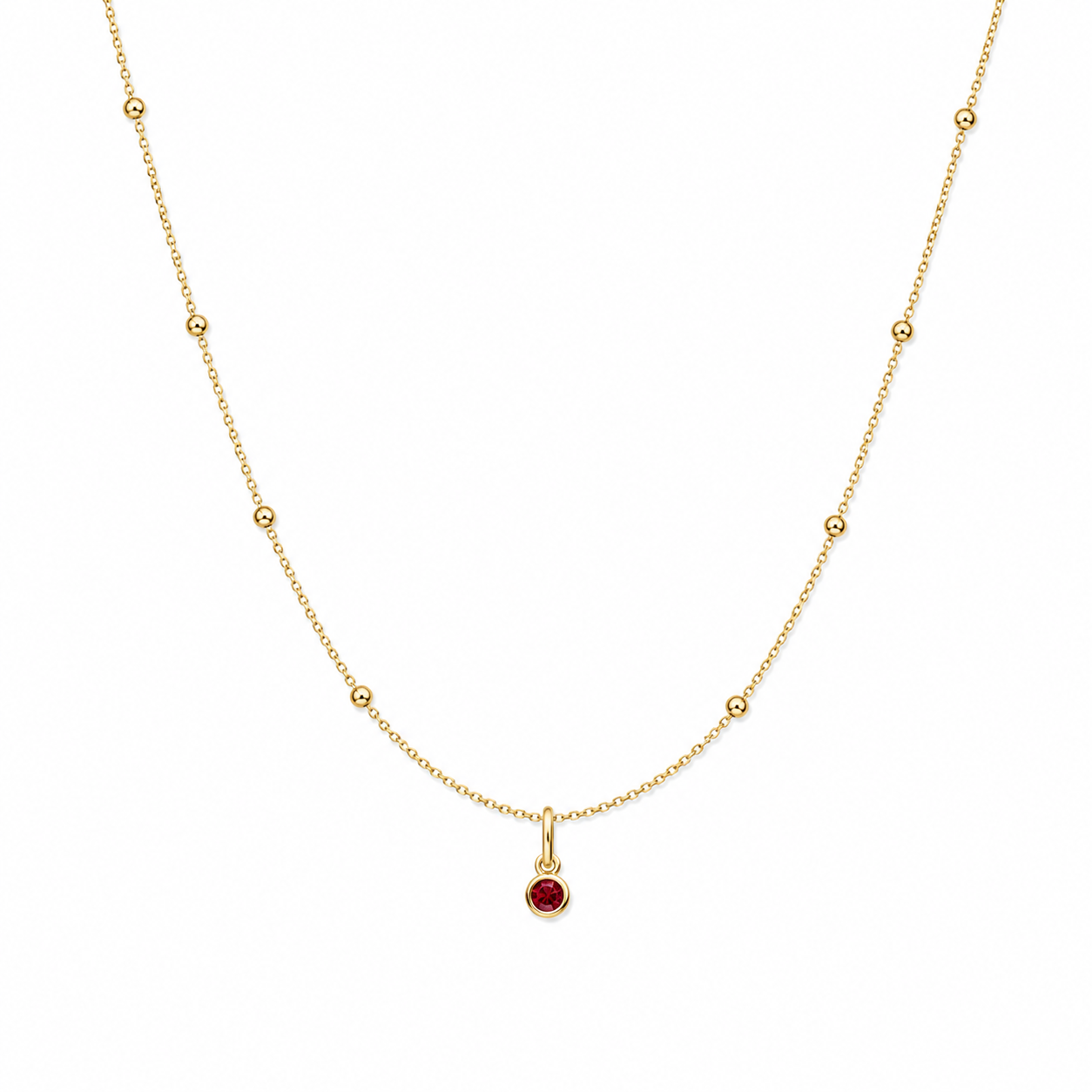Satellite Birthstone Necklace