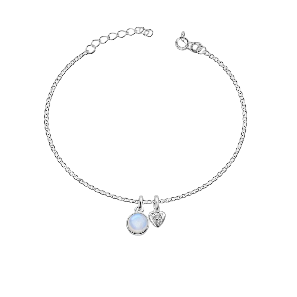 Birthstone Teeny Heart Bracelet