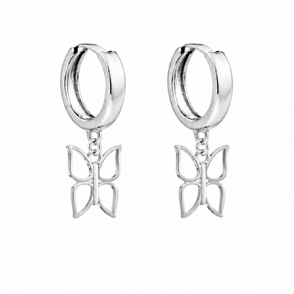 Pippa Butterfly Huggie Hoops
