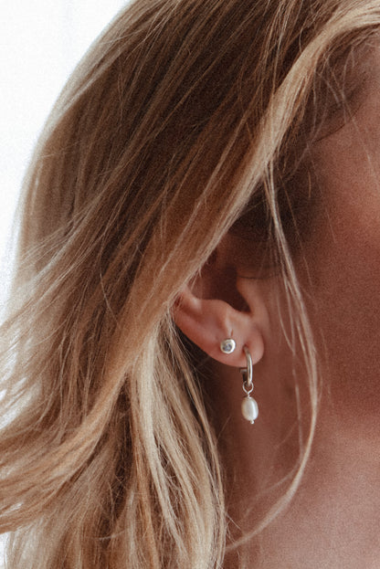 Freshwater Pearl Hoops