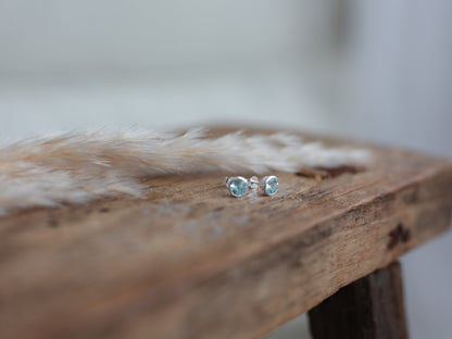 Blue Topaz Studs