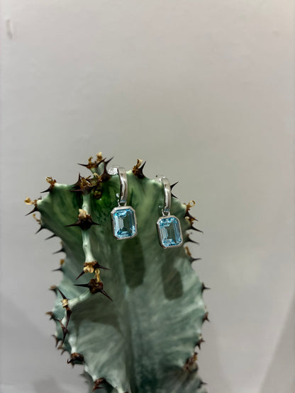ADELINE Blue Topaz Earrings