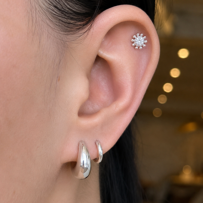 Beaded Sparkle Cartilage Stud