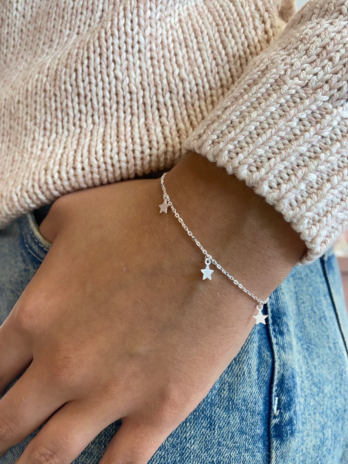 Cosmic Five Star Charm Bracelet