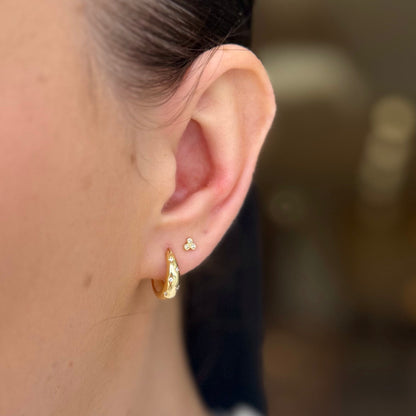 Triple Stone Studs