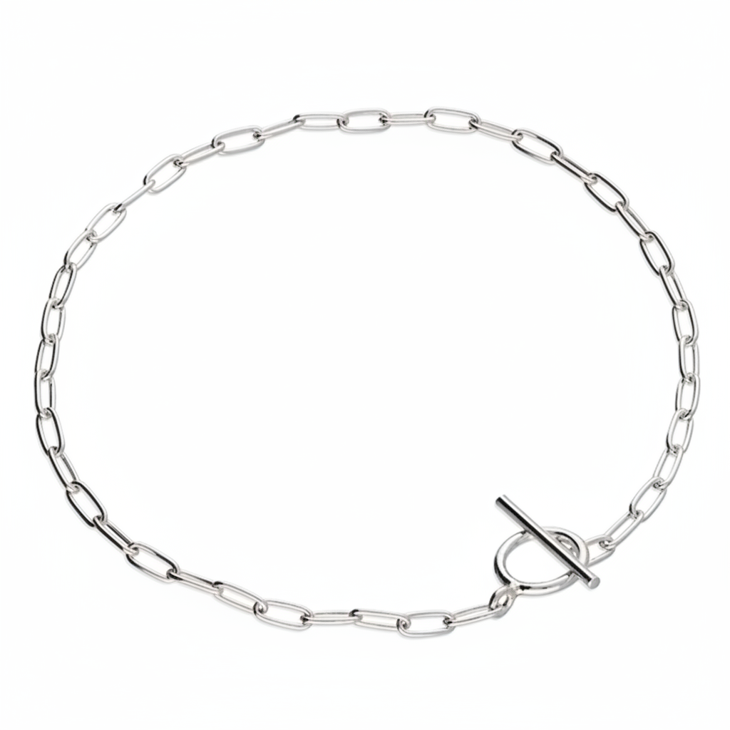 Silver Mini Trace T-Bar Bracelet