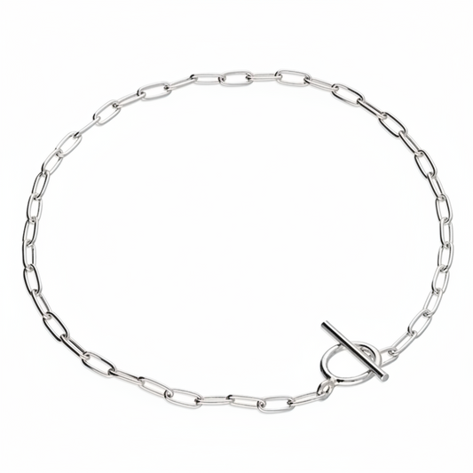 Silver Mini Trace T-Bar Bracelet