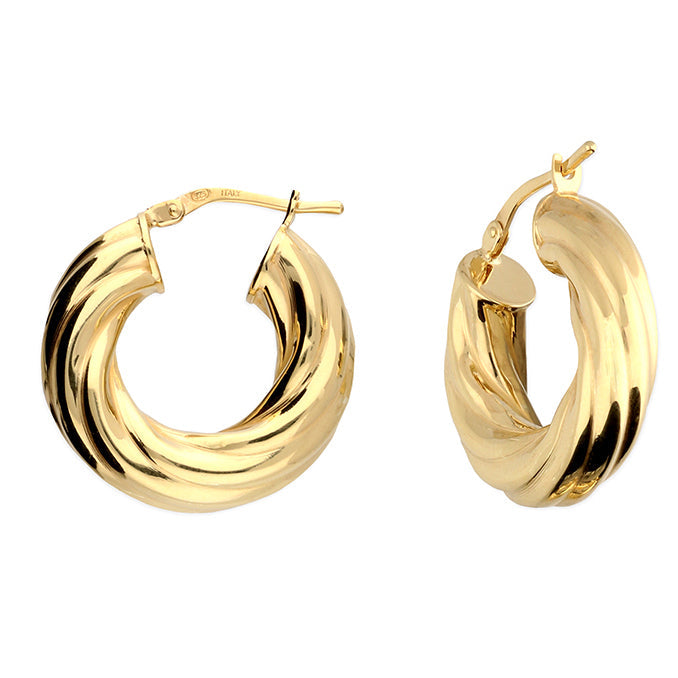 Chunky Swirl Hoops