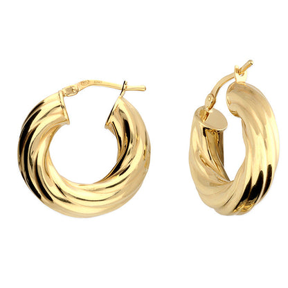 Chunky Swirl Hoops