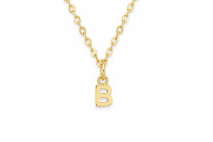 Birthstone Initial Necklace