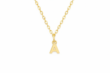 Birthstone Initial Necklace