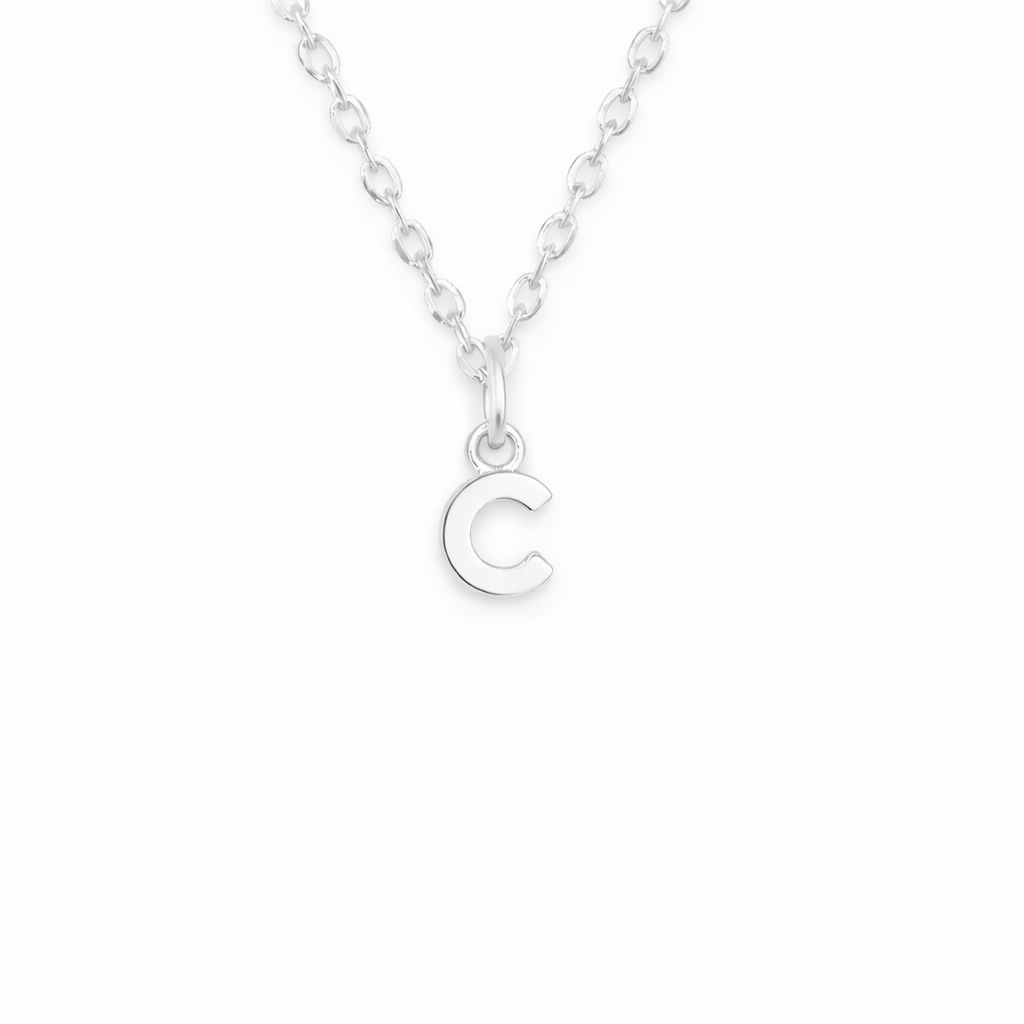 Birthstone Initial Necklace