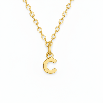 Birthstone Initial Necklace
